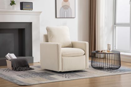 COOLMORE Swivel Barrel Chair, Comfy Round Accent Sofa Chair for Living Room, 360 Degree Swivel Barrel Club Chair, Leisure Arm Chair for Nursery, Hotel