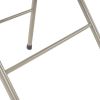 6pcs Elegant Foldable Iron & PVC Chairs for Convention & Exhibition Light Brown