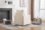COOLMORE Swivel Barrel Chair, Comfy Round Accent Sofa Chair for Living Room, 360 Degree Swivel Barrel Club Chair, Leisure Arm Chair for Nursery, Hotel