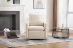 COOLMORE Swivel Barrel Chair, Comfy Round Accent Sofa Chair for Living Room, 360 Degree Swivel Barrel Club Chair, Leisure Arm Chair for Nursery, Hotel
