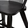Sheaf Back Side Chair - Black-Set of 2 Traditional Brown