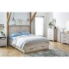 Farmhouse 4-Drawer Chest, Rustic White Finish