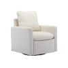 COOLMORE Swivel Barrel Chair, Comfy Round Accent Sofa Chair for Living Room, 360 Degree Swivel Barrel Club Chair, Leisure Arm Chair for Nursery, Hotel