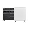 Mobile File Cabinet 3 Drawer Metal Storage Filing Cabinet with Lock and Key; Under Desk Legal Letter File Rolling Cabinets with Anti - tilt Wheels for