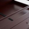 90*58*99cm Three Drawers With Seat Belt Baby Wooden Bed Nursing Table Brown