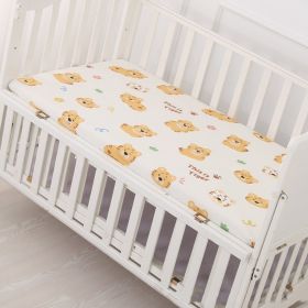 Pure Cotton Newborn Babies' Fitted Sheet (Option: Tiger Baby-90x50)