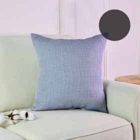 Nordic Style Back Cushion Office Fabric Bedside Cushion (Option: Clear sky-pillowcase and pillow core)