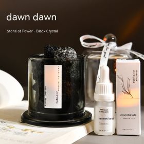 Crystal Stone Reed Diffuser Essential Oil (Option: Magic Peony Essential Oil-Gray Natural Crystal)