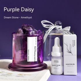 Crystal Stone Reed Diffuser Essential Oil (Option: Magic Peony Essential Oil-Purple Natural Crystal)