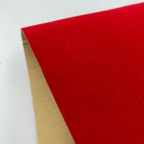 Flocked Fabric With Adhesive Backing Self-adhesive Jewelry Gift Box (Option: Red-20x148cm)
