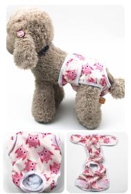 Pet Diapers Mother Dog Physiological Pants (Option: Owl-M)
