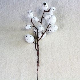 Foam Simulation Fruit Branch Fake Flower Ornaments Living Room Decoration (Option: White without leaves)