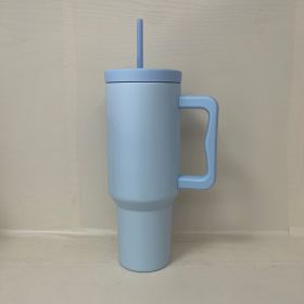 Car Fashion Simple Handle Ice Cream Cup (Option: Four Generations Sky Blue-40oz)