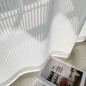 Vertical Blinds Vertical Dream White Curtain (Option: White-200cmx230cm hook)