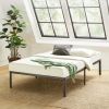 14" Metal Platform Bed Frame, Heavy-Duty Steel Slats