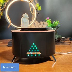 White Noise Flame Aroma Diffuser Desktop (Option: V28 Black Noise Type-UK)