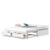 Extendable Twin to King Daybed with Trundle and 2 Storage Drawers