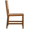 Acacia Wood And Rattan Outdoor Dining Table And Chairs For 6 People, Suitable For Courtyard,Patio, Balcony