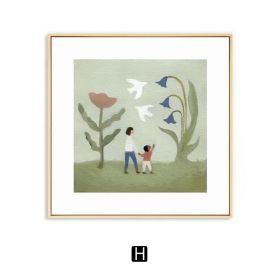 Warm Nordic Art Wall Decoration Painting (Option: H Style-80 âˆšÃ³ 80cm)