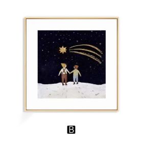 Warm Nordic Art Wall Decoration Painting (Option: B Style-80 âˆšÃ³ 80cm)